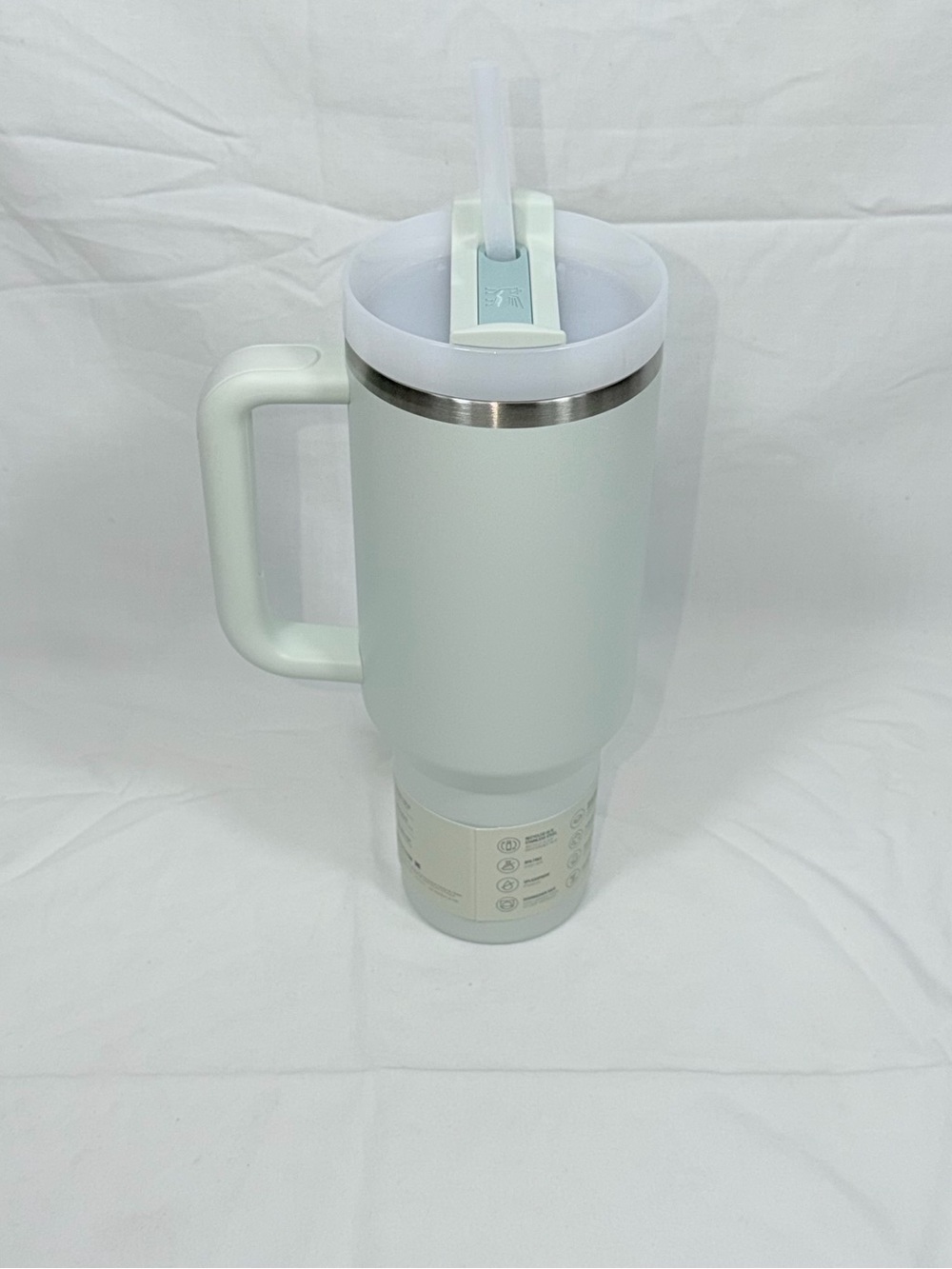NWT Stanley Quencher H2.0 FlowState 40oz Tumbler Mist Mint Green Cup Water Bottl - Picture 2 of 6